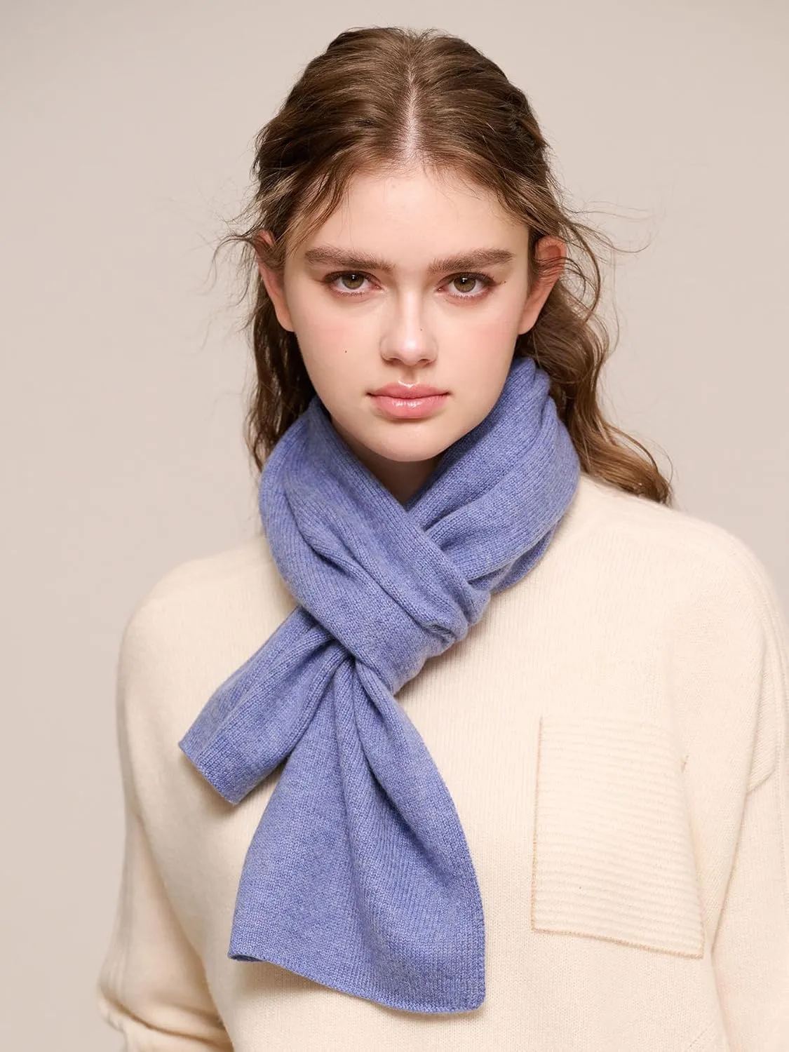 100% Cashmere Scarf for Women, Dreamy Soft Knitted Winter Scarf in a Gift Box, Gift Ideas for Women Winter.