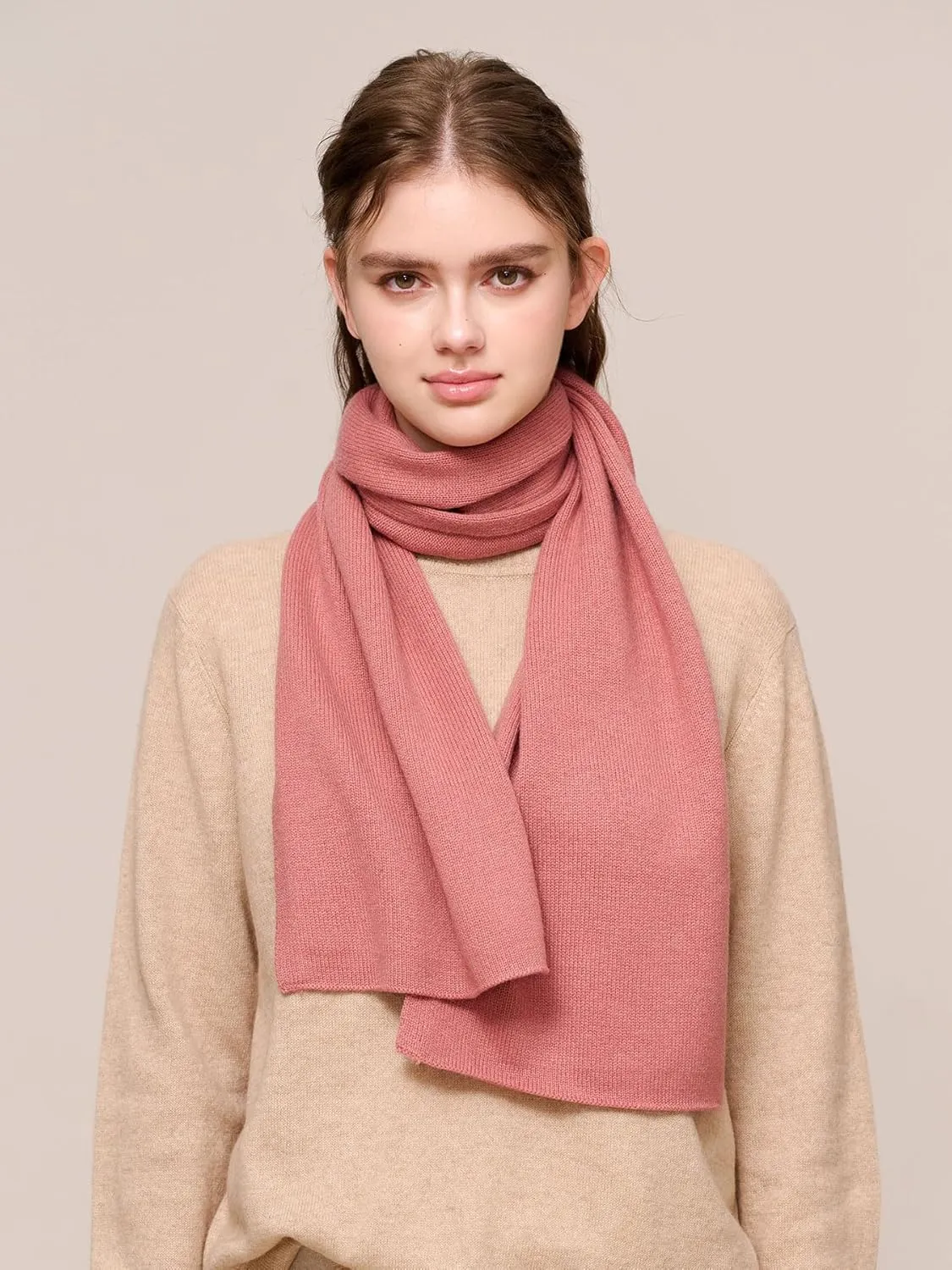 100% Cashmere Scarf for Women, Dreamy Soft Knitted Winter Scarf in a Gift Box, Gift Ideas for Women Winter.