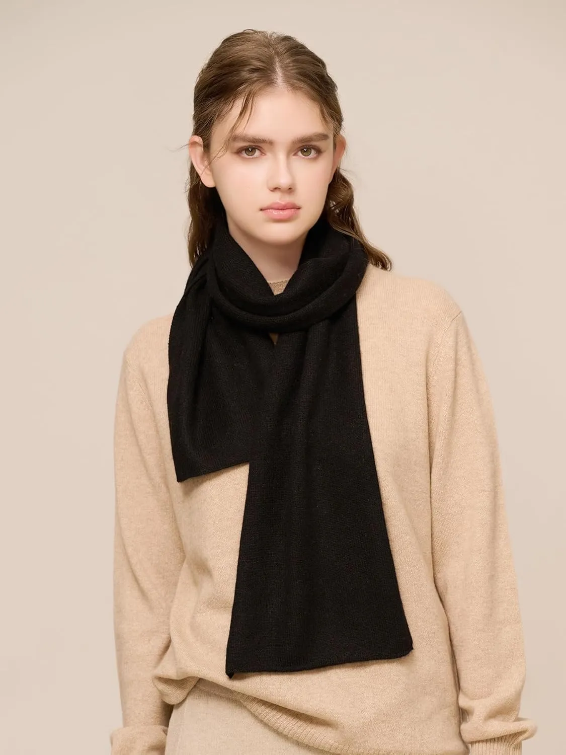 100% Cashmere Scarf for Women, Dreamy Soft Knitted Winter Scarf in a Gift Box, Gift Ideas for Women Winter.
