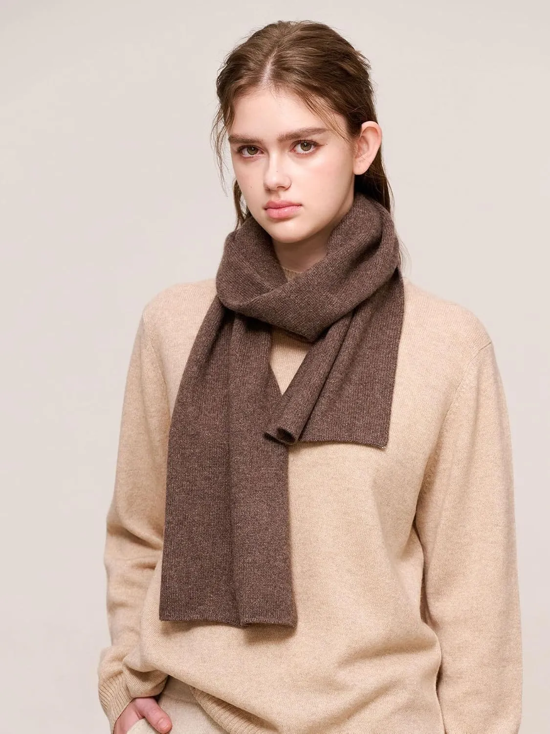 100% Cashmere Scarf for Women, Dreamy Soft Knitted Winter Scarf in a Gift Box, Gift Ideas for Women Winter.
