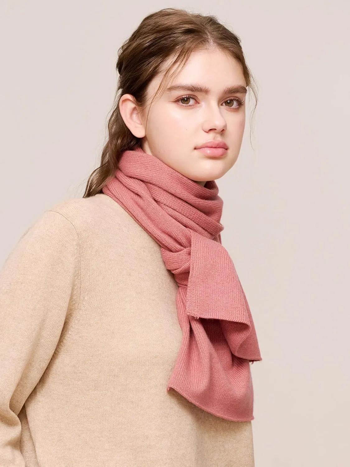 100% Cashmere Scarf for Women, Dreamy Soft Knitted Winter Scarf in a Gift Box, Gift Ideas for Women Winter.