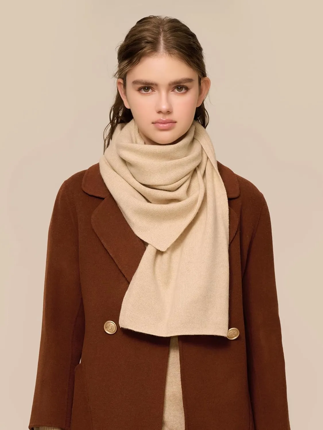 100% Cashmere Scarf for Women, Dreamy Soft Knitted Winter Scarf in a Gift Box, Gift Ideas for Women Winter.