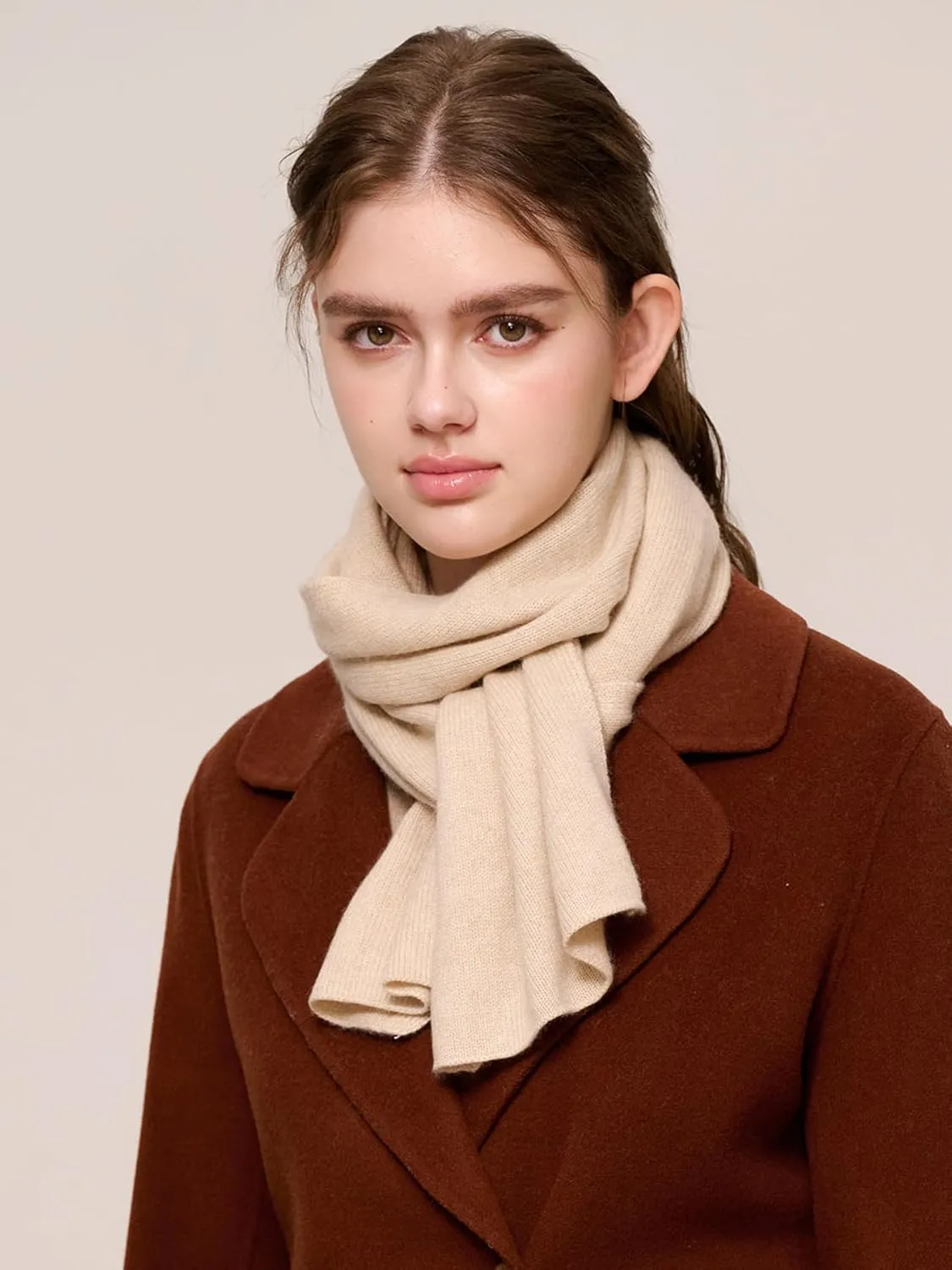 100% Cashmere Scarf for Women, Dreamy Soft Knitted Winter Scarf in a Gift Box, Gift Ideas for Women Winter.