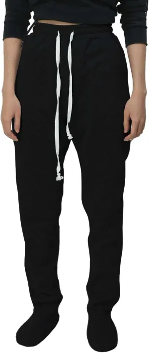 Adult Footed Sweatpants with Sherpa Fleece Lined Feet, Soft and Warm Footing Homewear Sweatpants Jogger Pajama Pants