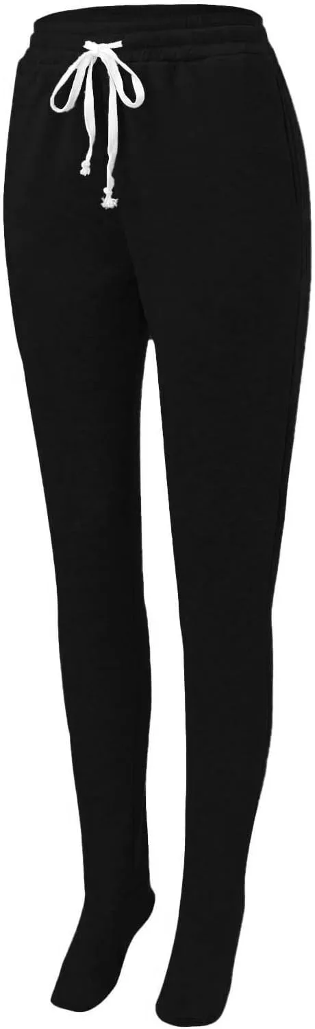 Adult Footed Sweatpants with Sherpa Fleece Lined Feet, Soft and Warm Footing Homewear Sweatpants Jogger Pajama Pants
