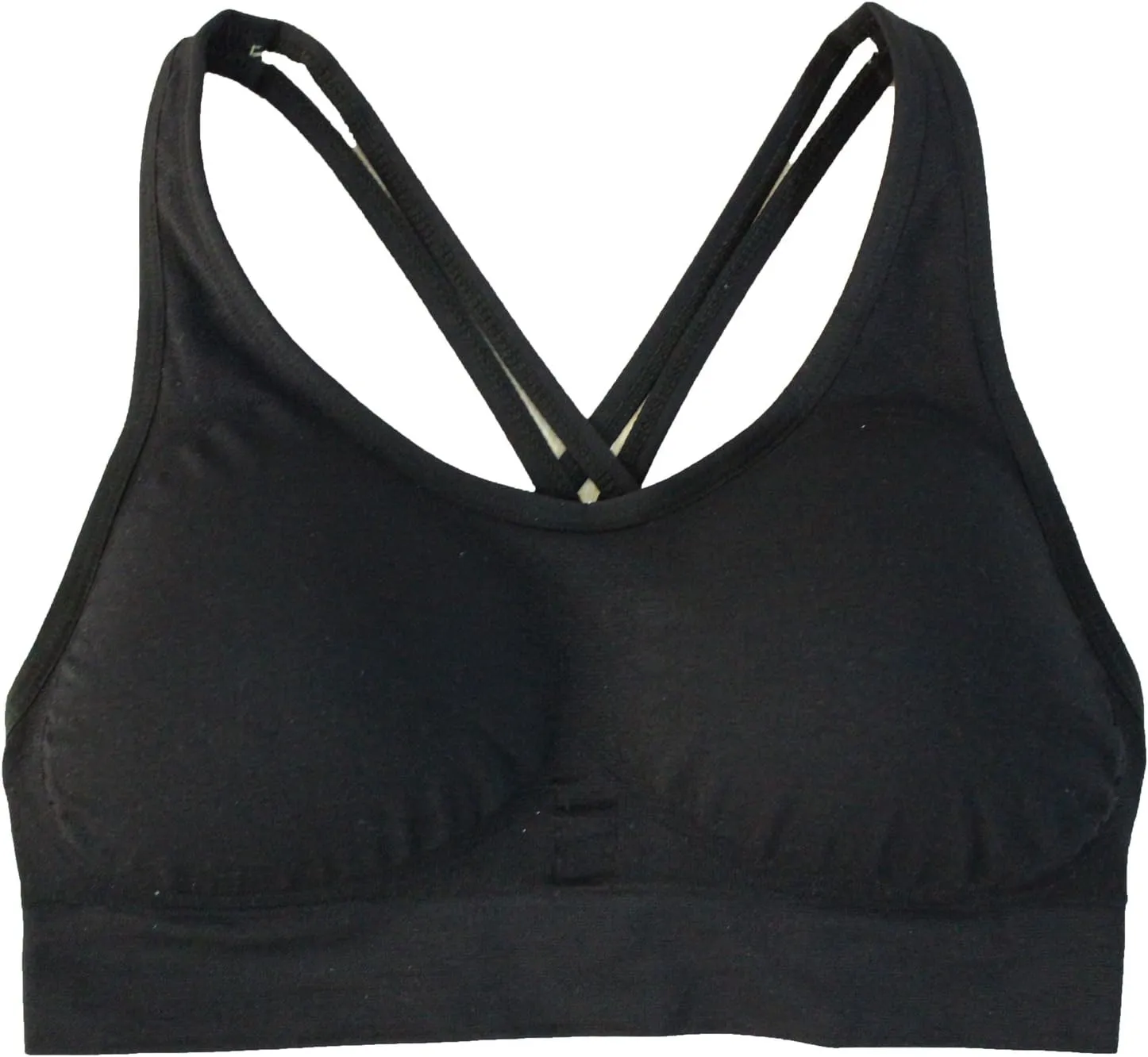 AKAMC Women's Cross Back Sport Bras,Adjustable Straps Padded Criss Cross Cropped Bras for Yoga Workout Fitness