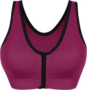 AKAMC Women's Removable Padded Strappy Sports Bra Yoga Tops Activewear for Women