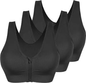AKAMC Women's Removable Padded Strappy Sports Bra Yoga Tops Activewear for Women