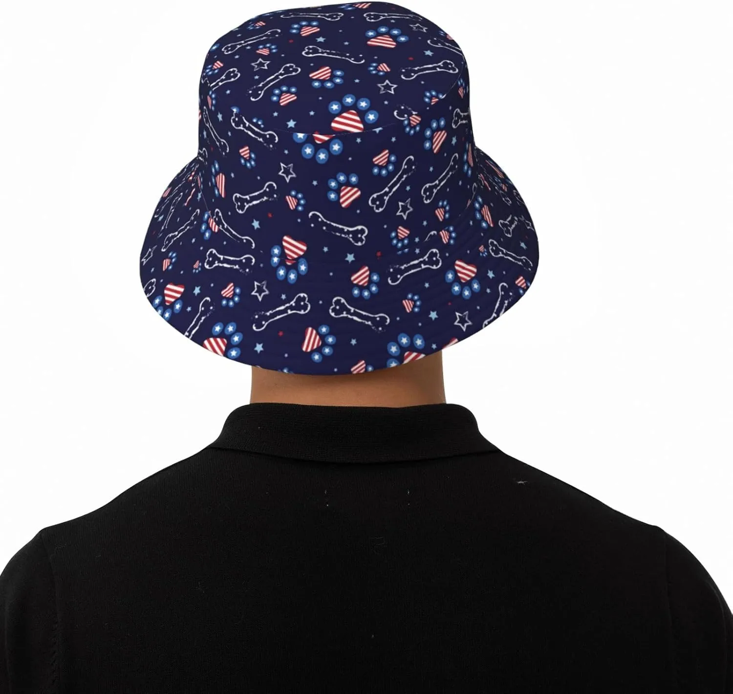 American Flag Bucket Hat Fashion Beach Sun Wide Brim Cap Outdoor Fisherman Hats for Women Men