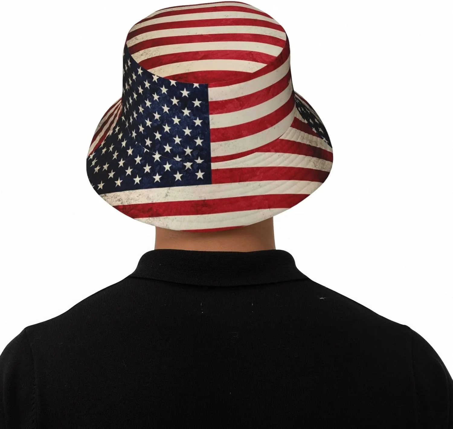 American Flag Bucket Hat Fashion Beach Sun Wide Brim Cap Outdoor Fisherman Hats for Women Men