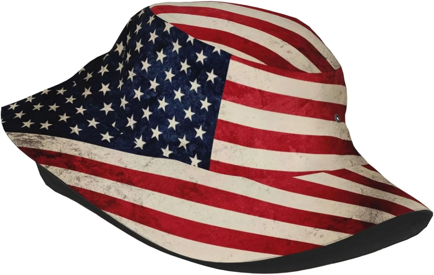 American Flag Bucket Hat Fashion Beach Sun Wide Brim Cap Outdoor Fisherman Hats for Women Men