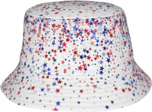 American Flag Bucket Hat Fashion Beach Sun Wide Brim Cap Outdoor Fisherman Hats for Women Men