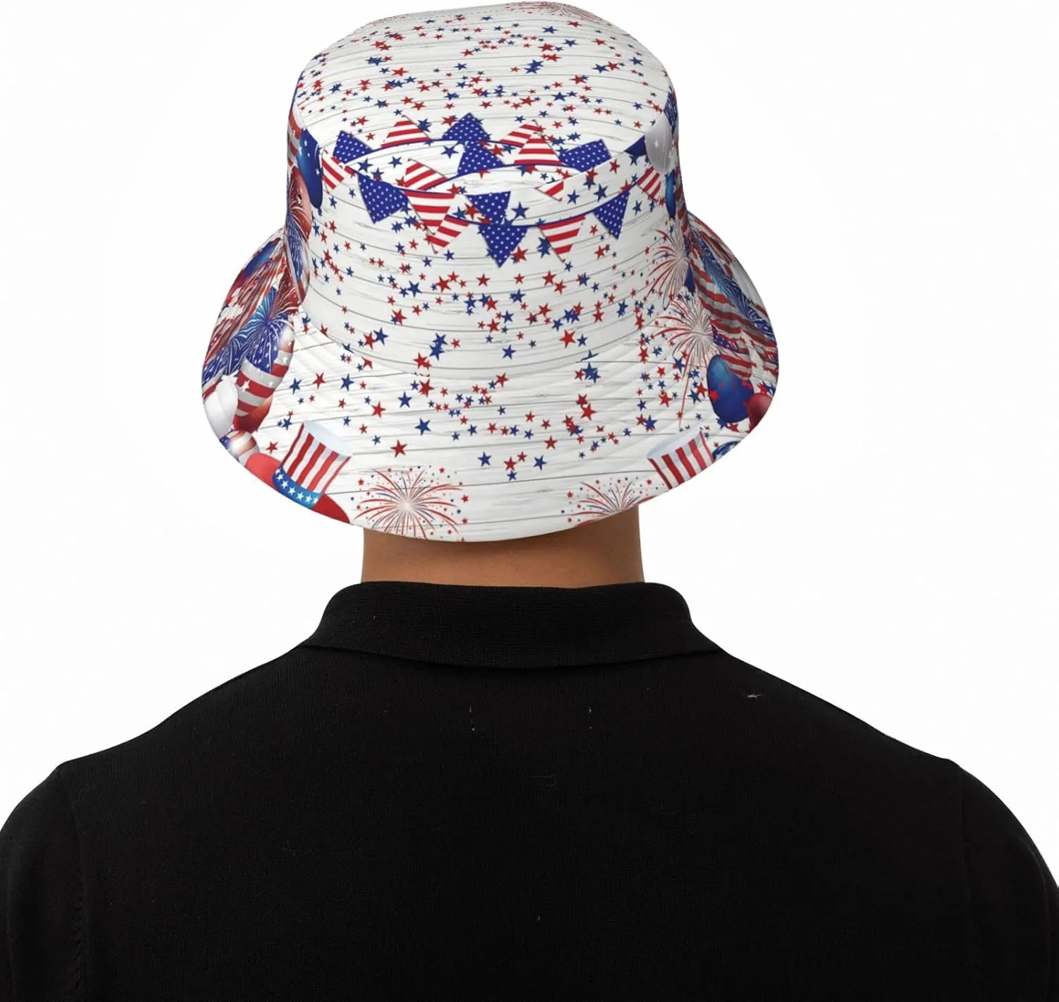 American Flag Bucket Hat Fashion Beach Sun Wide Brim Cap Outdoor Fisherman Hats for Women Men