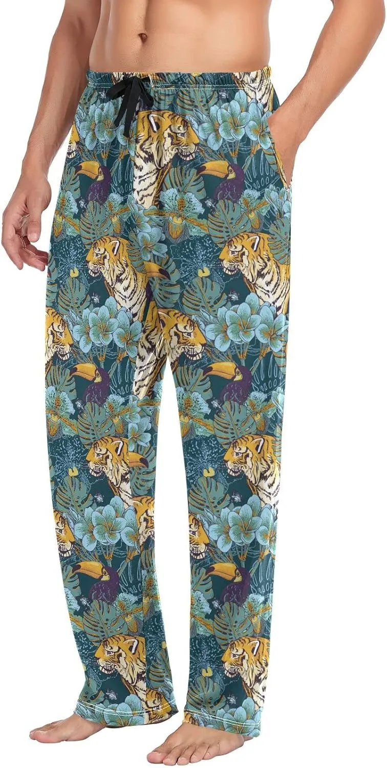 Aslsiy Men's Pajama Bottoms Pants for Men Soft Men's Separate Bottoms Lounge Pants