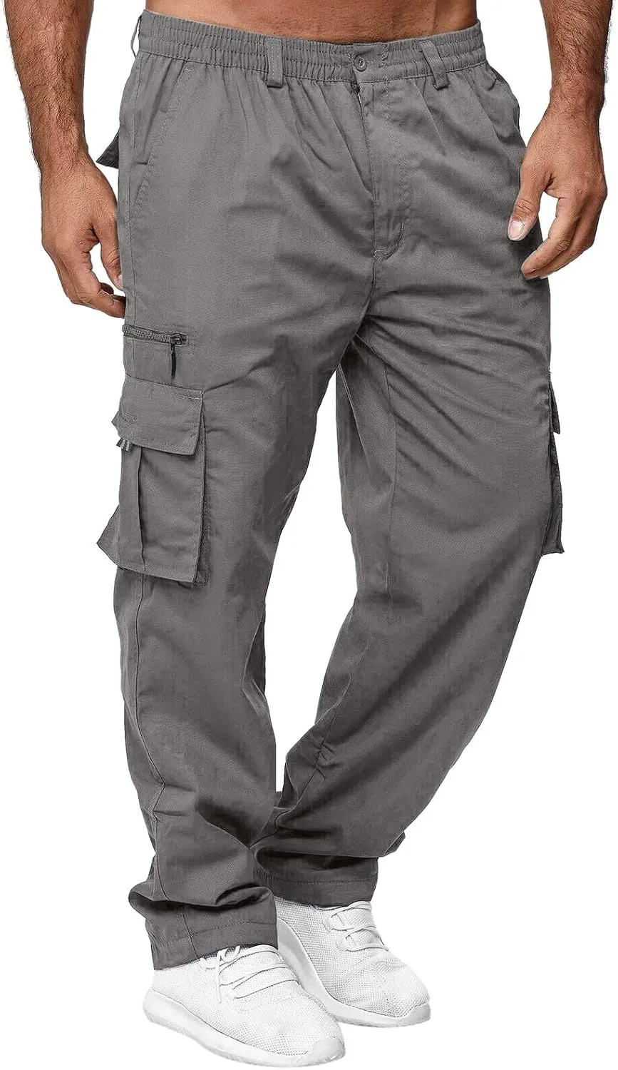 Big and Tall Cargo Pants for Men Sweatpants for Men Pants Cotton Sweatpants Fashion Joggers Sports Long Pants Trousers