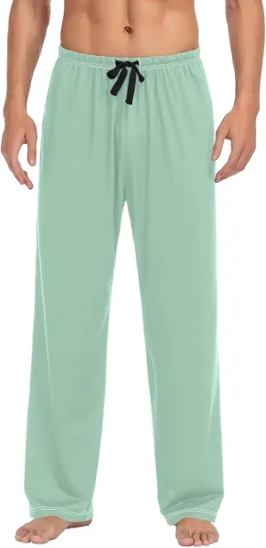 Black Men's Pajama Pants Sleepwear Lounge Pajama Bottoms