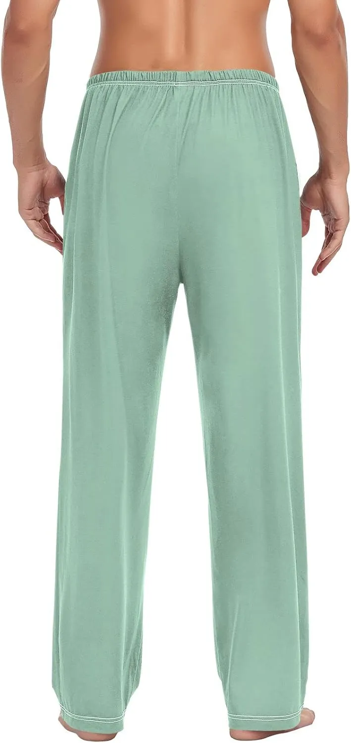 Black Men's Pajama Pants Sleepwear Lounge Pajama Bottoms