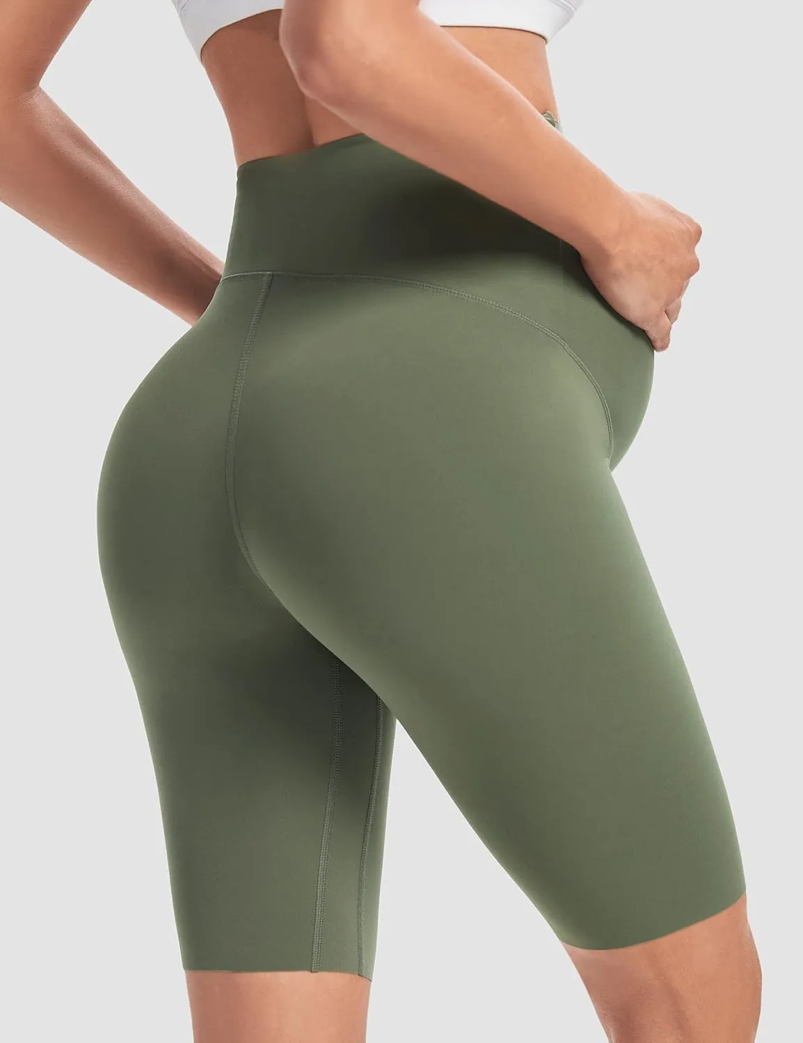 Buttergene Maternity Shorts Over Belly Maternity Biker Shorts Pregnancy Shorts Athletic Workout Bike Running Shorts Pants