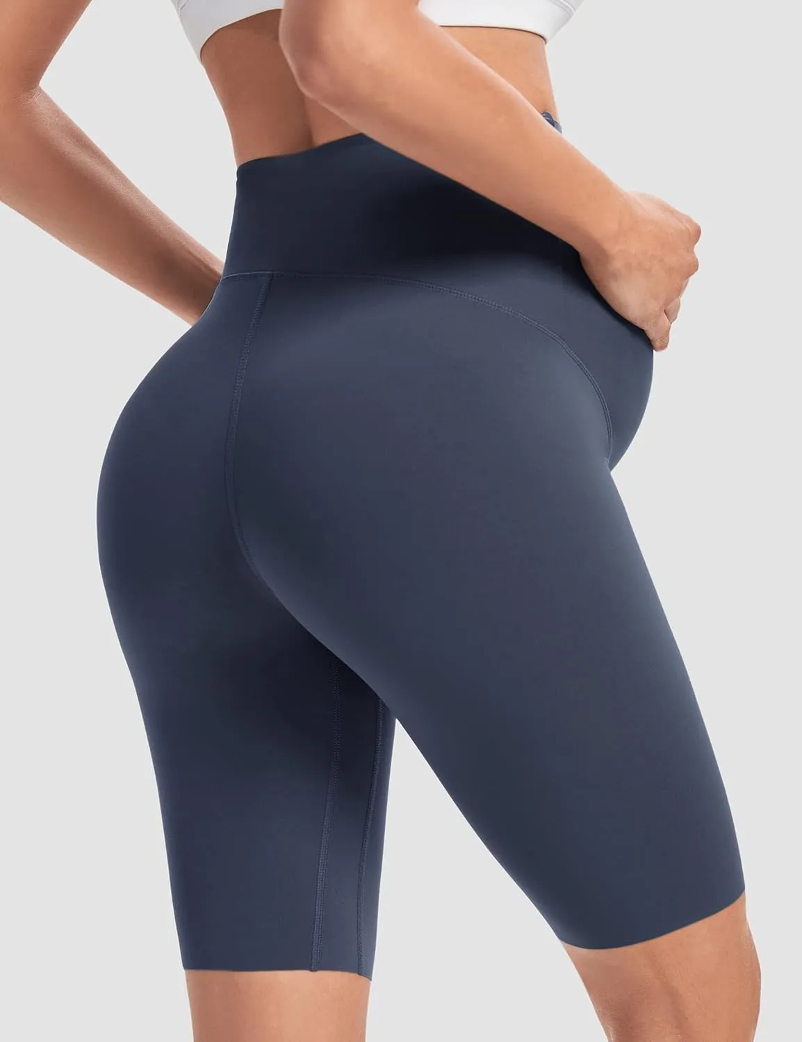Buttergene Maternity Shorts Over Belly Maternity Biker Shorts Pregnancy Shorts Athletic Workout Bike Running Shorts Pants