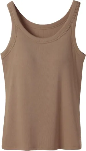 Camisole Tops for Women Built in Bra Cotton Soft Workout Padded Underwear Summer Running Layering Cami Undershirt