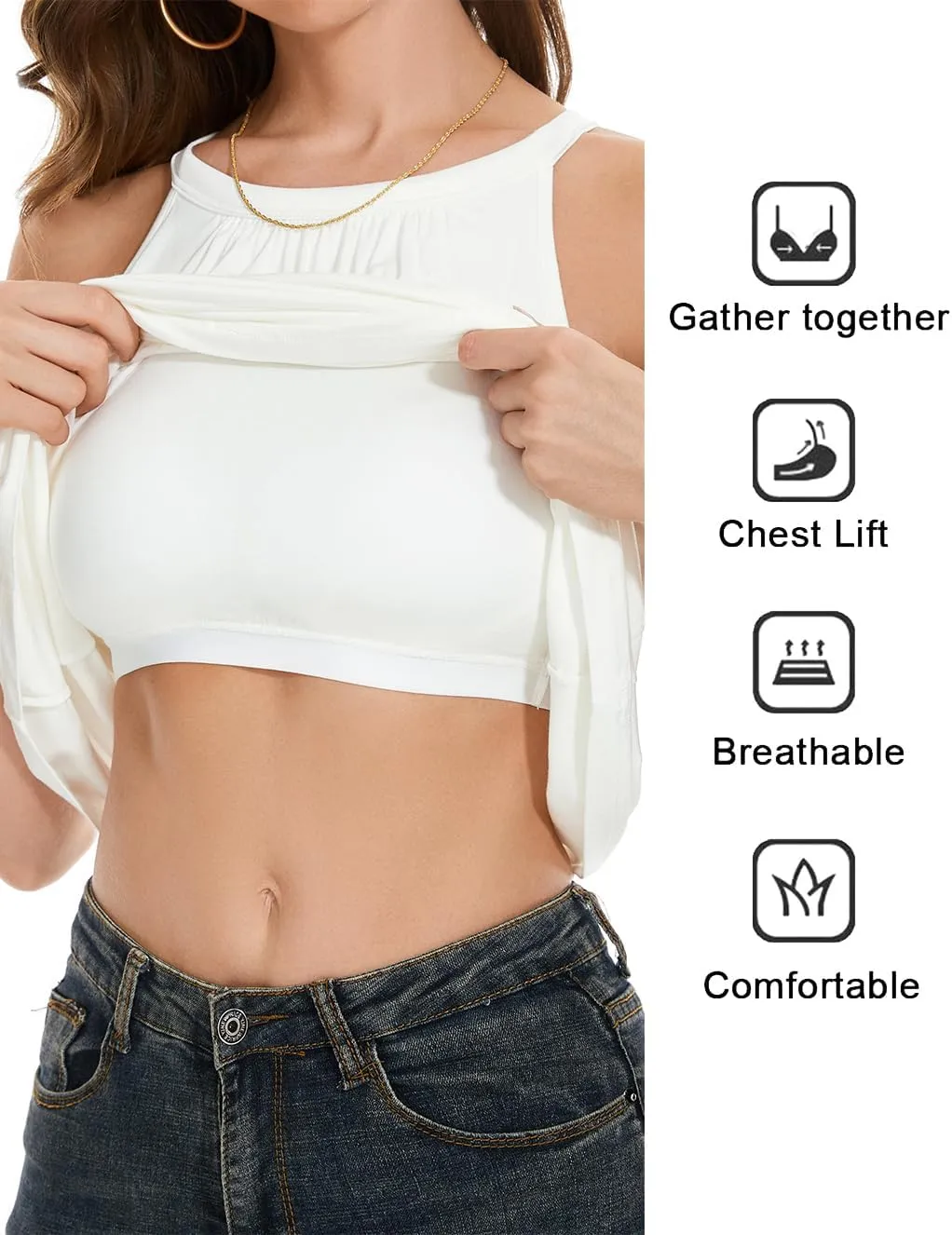Camisoles for Women with Built in Bra Adjustable Strap Tank Tops Cami Sleeveless Summer Tops for Workout Sleeping Traveling