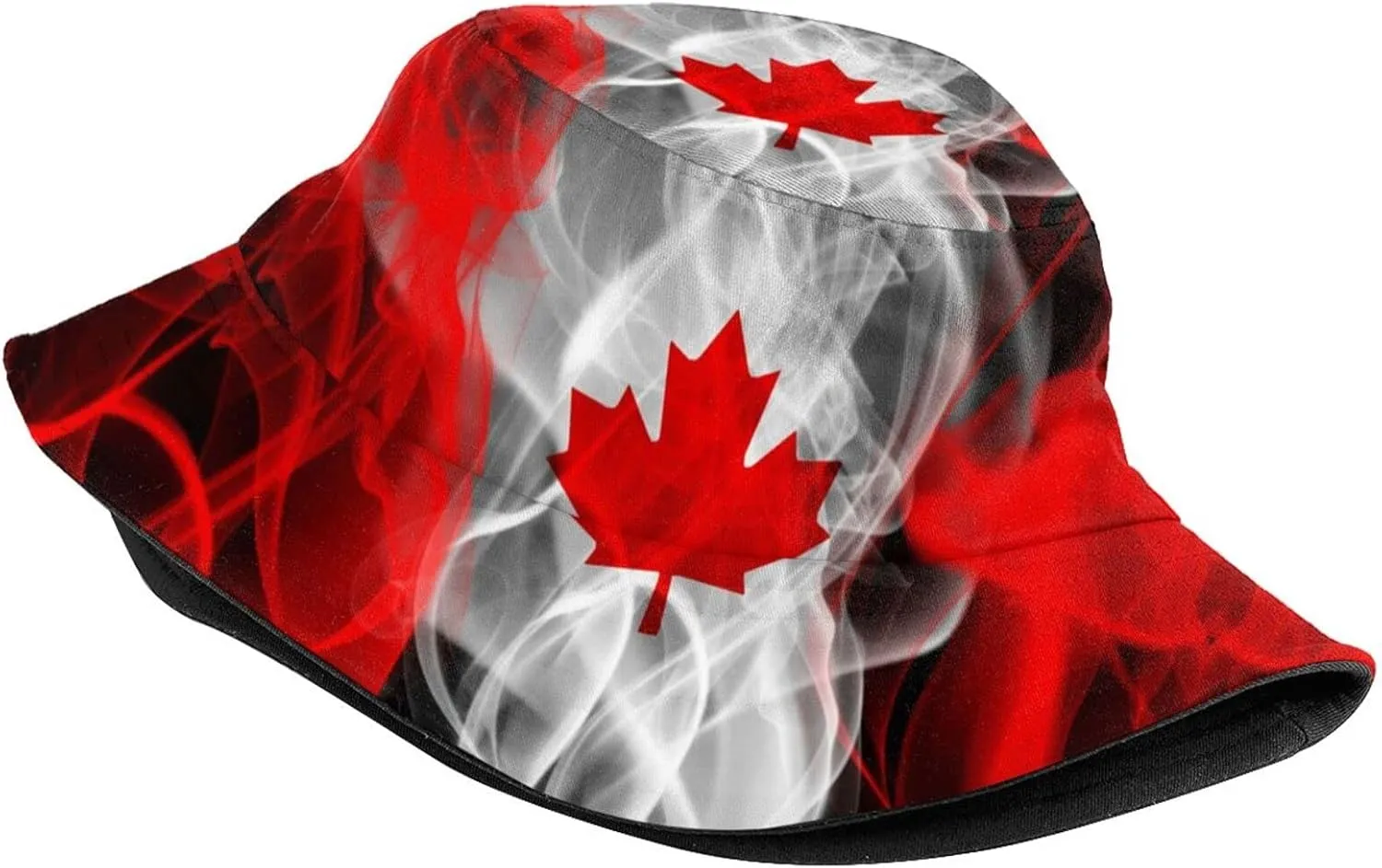 Canada Flag Bucket Hat Fashion Beach Sun Wide Brim Cap Outdoor Fisherman Hats for Women Men Teens