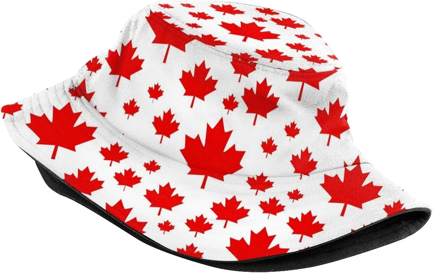 Canada Flag Bucket Hat Fashion Beach Sun Wide Brim Cap Outdoor Fisherman Hats for Women Men Teens