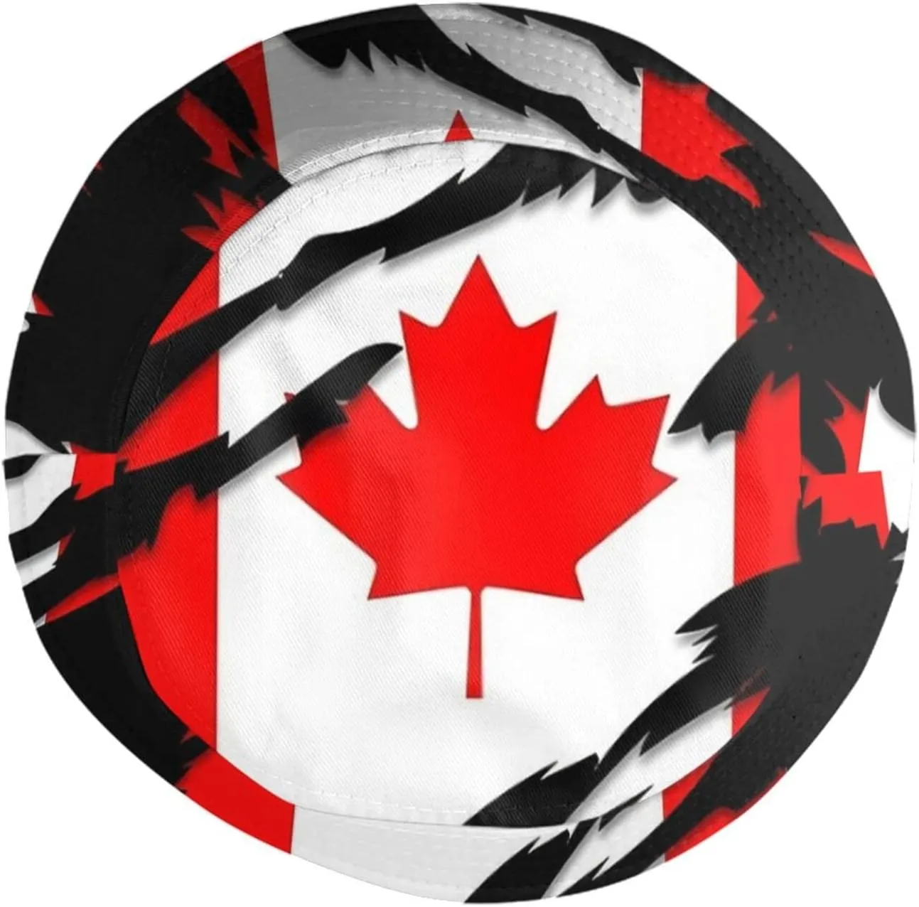 Canada Flag Bucket Hat Fashion Beach Sun Wide Brim Cap Outdoor Fisherman Hats for Women Men Teens