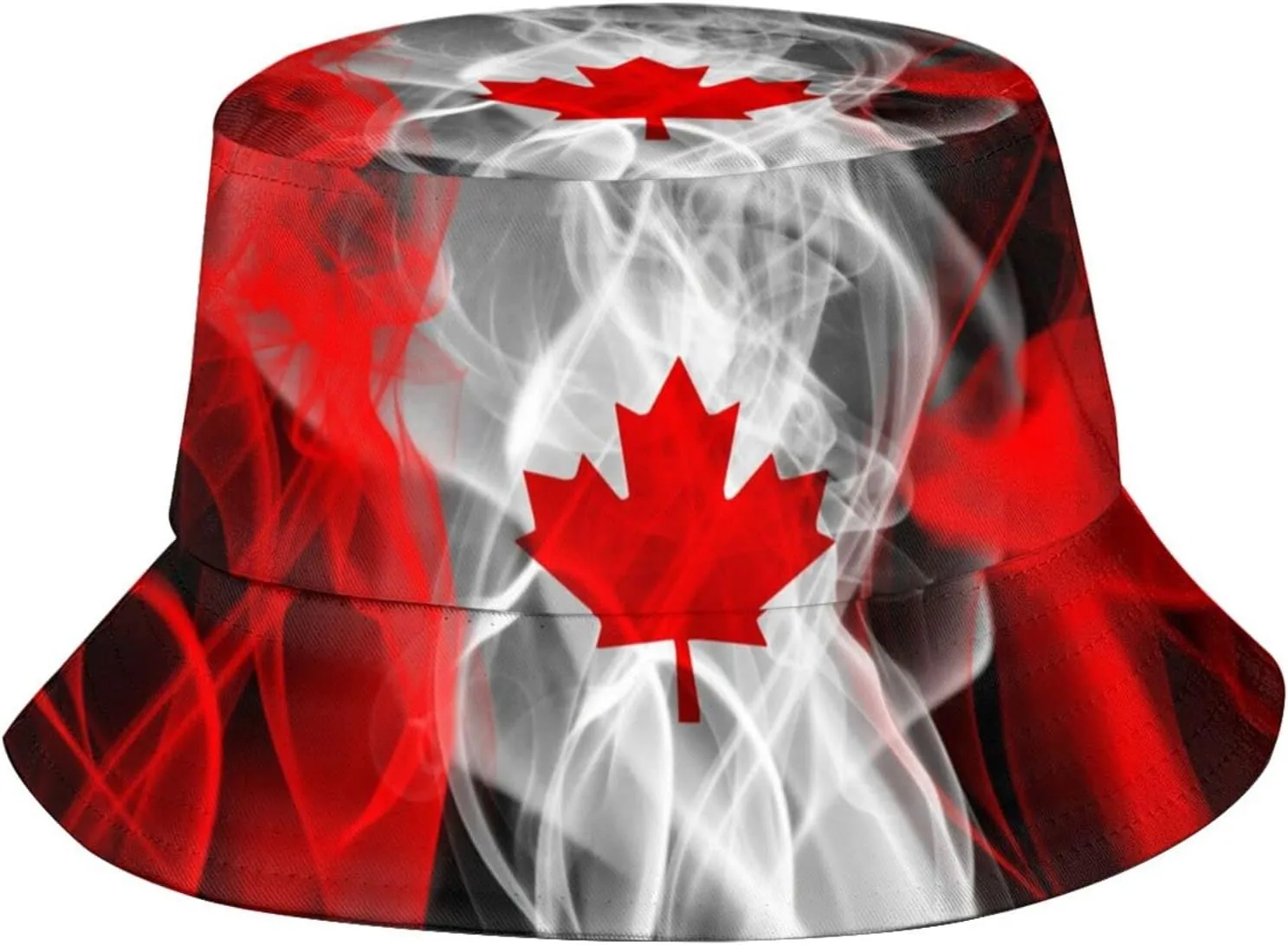 Canada Flag Bucket Hat Fashion Beach Sun Wide Brim Cap Outdoor Fisherman Hats for Women Men Teens