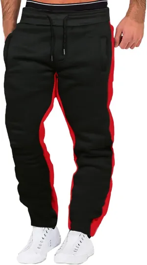 Cargo Pants for Men Big and Tall Performance Open Bottom Workout Quick Dry Pants for Athletic Jogging Training Casual