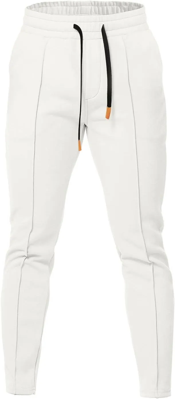 Cargo Pants for Men Relaxed Fit Cotton Work Pants Jogger Open Bottom Straight Leg Sweatpants Pockets Mens Cargo Pants
