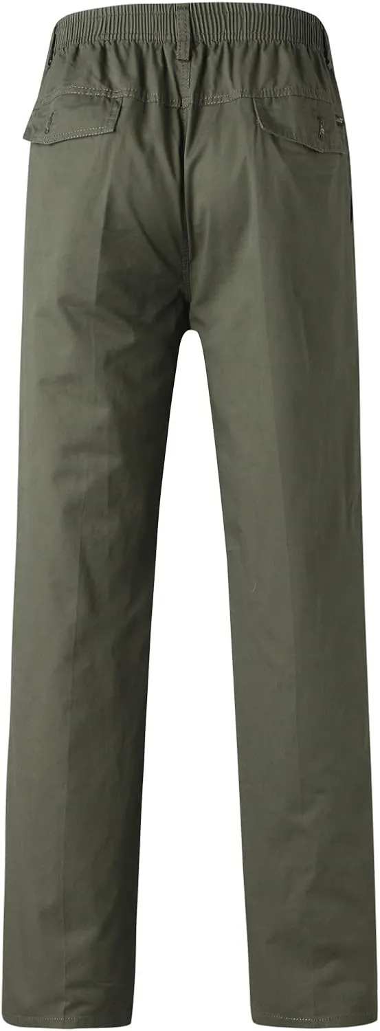 Cargo Pants for Men Relaxed Fit for Men with Pockets for Workout Jogging Running Men's Heavyweight Sweatpants Fleece