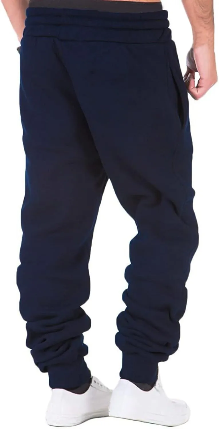 Cargo Pants for Men Relaxed Fit Mens Cargo Pants Multi-Pockets Outdoor Pants Men's Fleece Cargo Jogger Athletic Pants