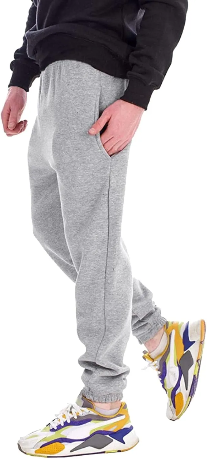 Cargo Pants for Men Relaxed Fit Sports Mens Premium Slim Fleece Pants Zipper Pockets Athletic Jogger Fitness Workout