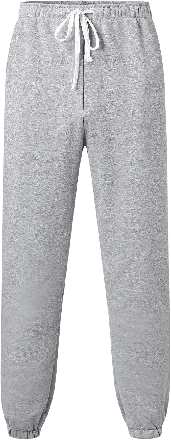 Cargo Pants for Men Relaxed Fit Sports Mens Premium Slim Fleece Pants Zipper Pockets Athletic Jogger Fitness Workout