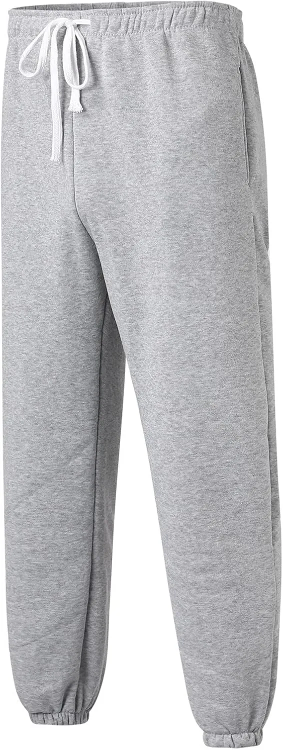 Cargo Pants for Men Relaxed Fit Sports Mens Premium Slim Fleece Pants Zipper Pockets Athletic Jogger Fitness Workout