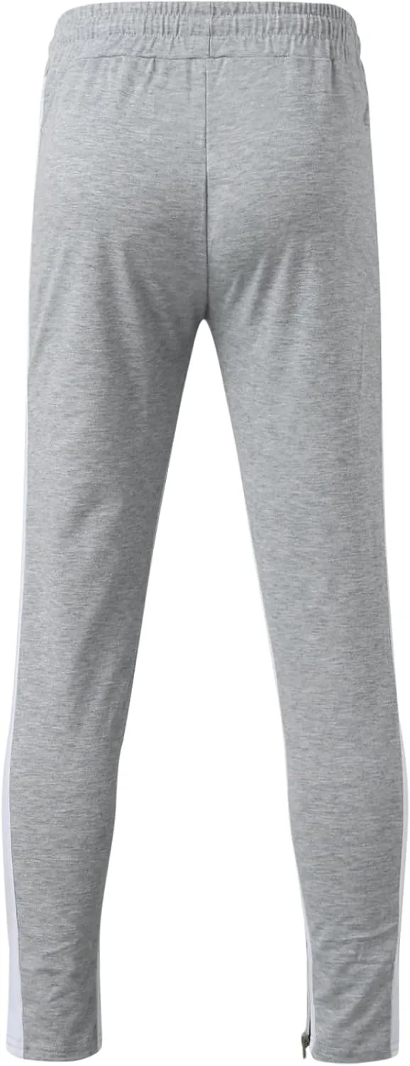 Cargo Trousers for Men Bottoms Mens Jogging Bottoms Slim Fit Sports Trousers with Zip Pockets Mens Cargo Sweatpants