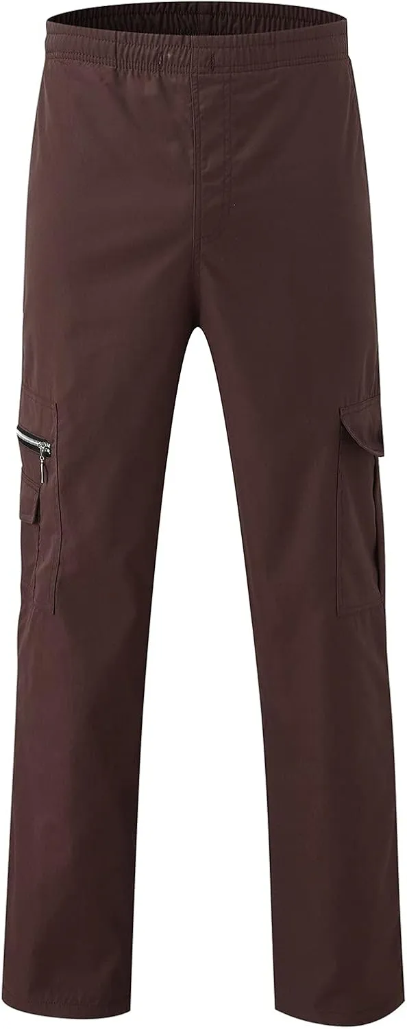 Cargo Trousers for Men Tracksuit Bottoms Mens Joggers Jogging Bottoms with Zip Pockets Men's Joggers Clearance Slim