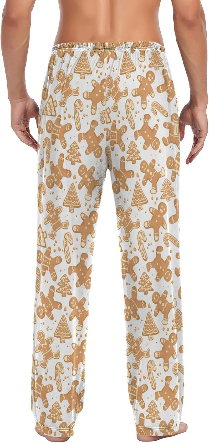 Christmas Gingerbread Cookie Men's Pajama Pants Sleepwear Lounge Pajama Bottoms