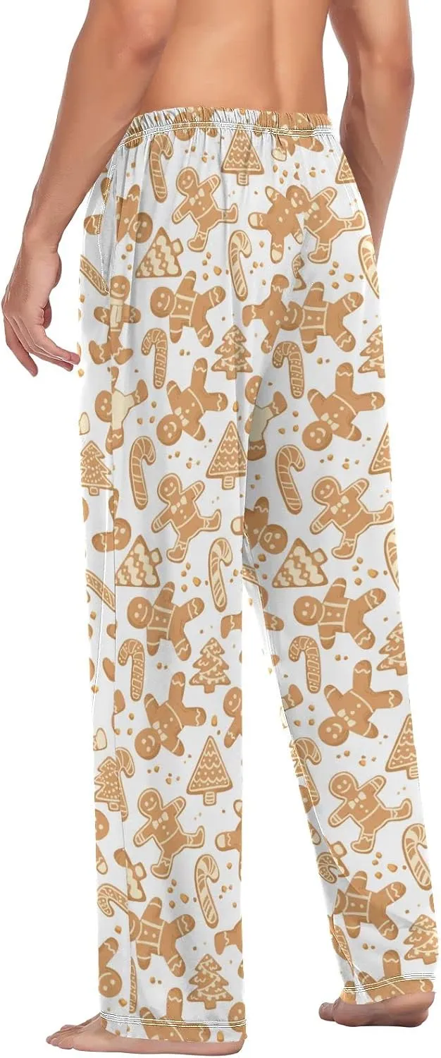 Christmas Gingerbread Cookie Men's Pajama Pants Sleepwear Lounge Pajama Bottoms