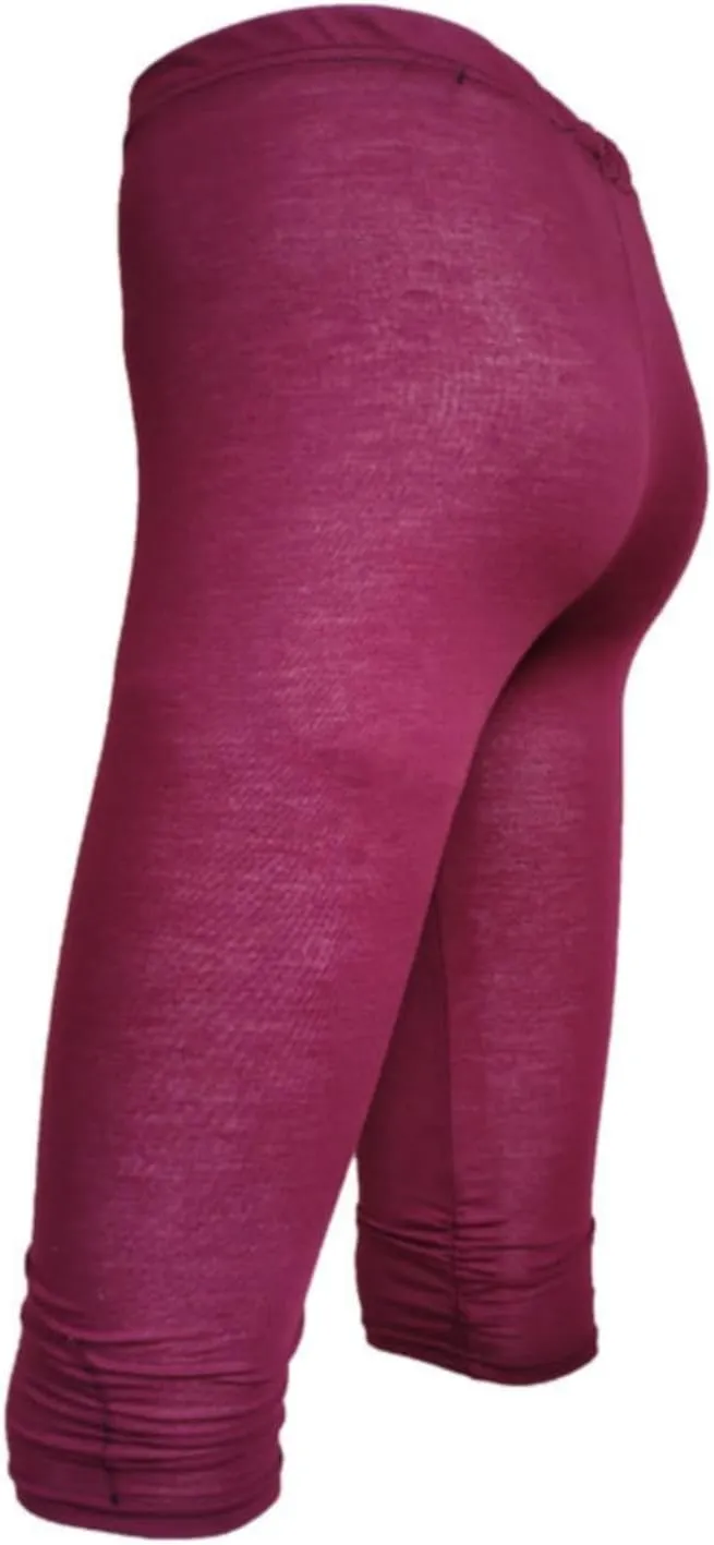 Cotton Leggings for Women Pleated Bottoms Tight Stretch Seven Minute Pants Women's Bottoms Womens Capri Leggings