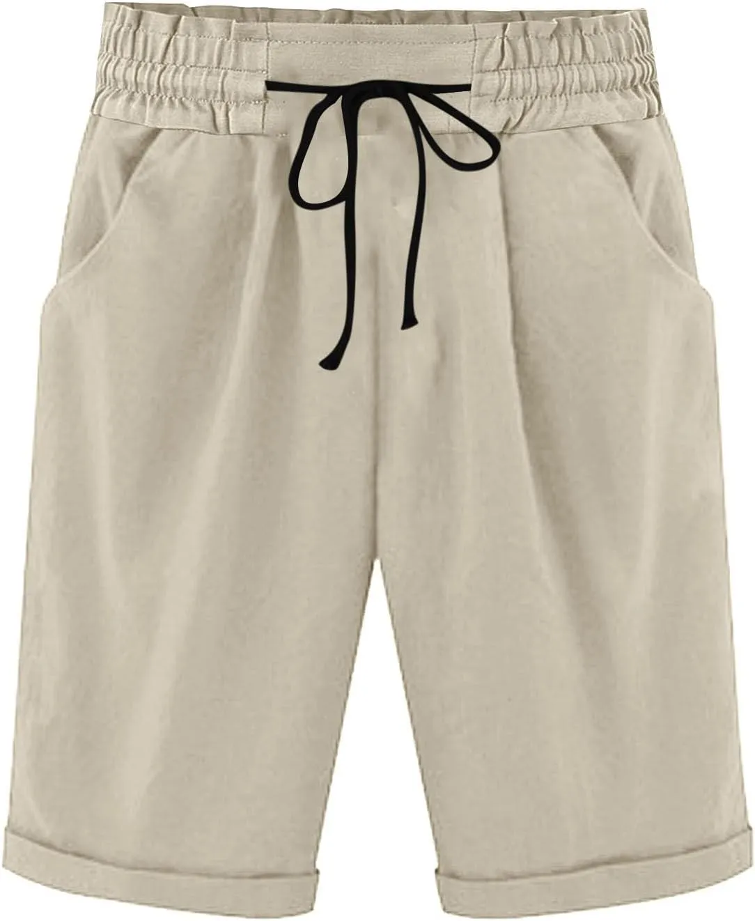 Cotton Linen Shorts Women's Athletic Shorts Causal Lightweight Quick Drying Shorts high Waisted Athletic Shorts Women