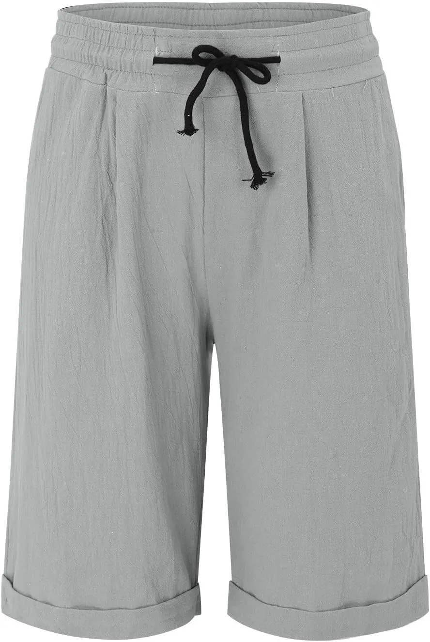 Cotton Linen Shorts Women's Athletic Shorts Causal Lightweight Quick Drying Shorts high Waisted Athletic Shorts Women