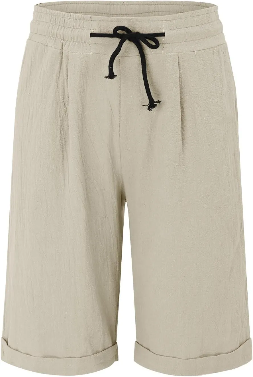 Cotton Linen Shorts Women's Athletic Shorts Causal Lightweight Quick Drying Shorts high Waisted Athletic Shorts Women