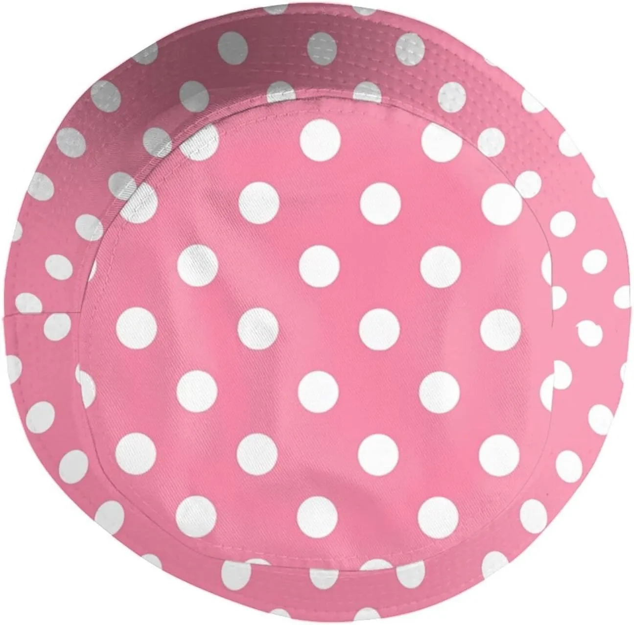 Cute Polka Dots Hat Bucket Hats Packable Travel Beach Sun Hat Wide Brim Fisherman Caps for Women Girls Men Boys