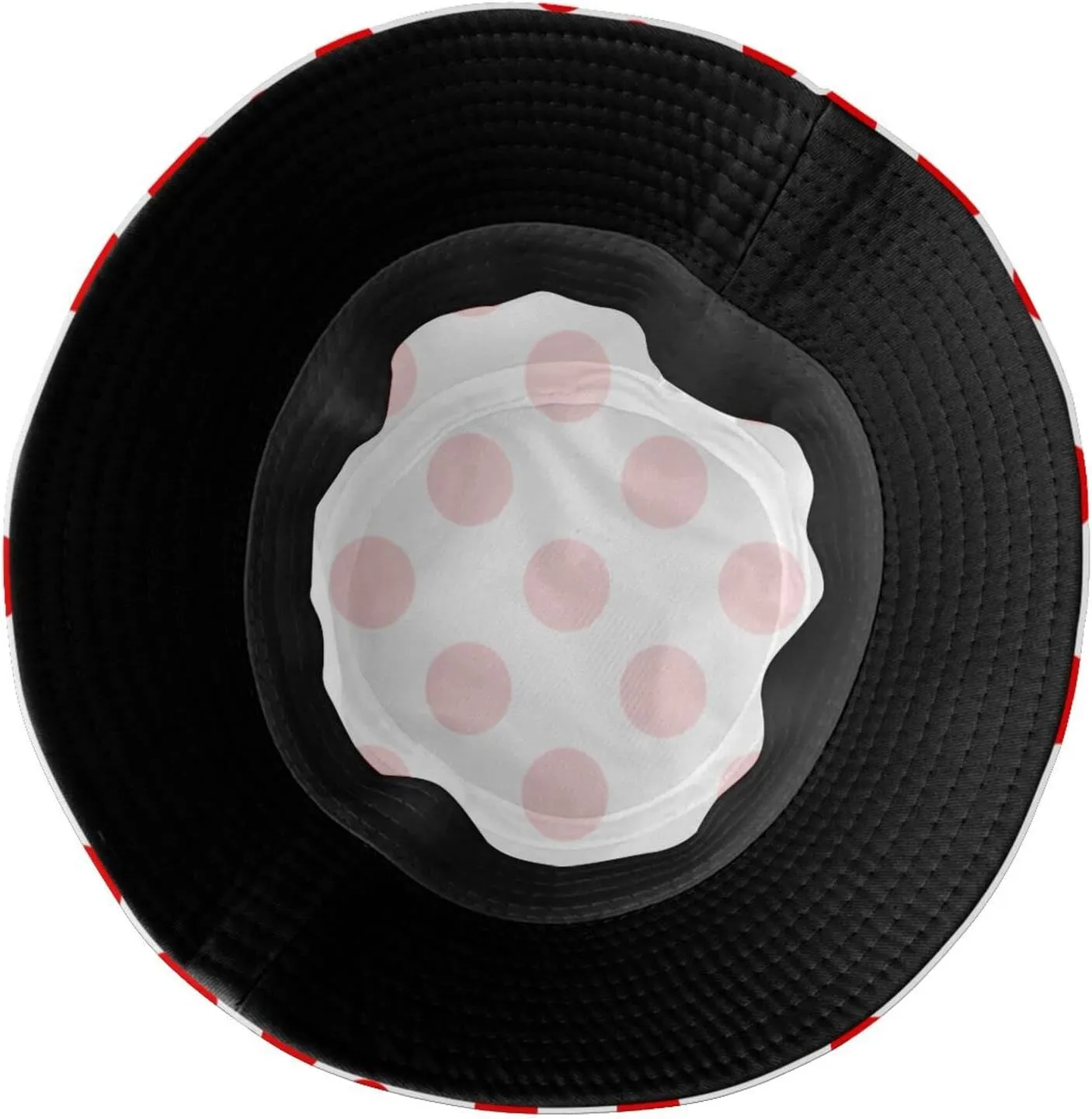 Cute Polka Dots Hat Bucket Hats Packable Travel Beach Sun Hat Wide Brim Fisherman Caps for Women Girls Men Boys