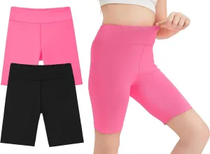 DaniChins Girl Athletic Shorts Compression Bottoms for Sports Running Workout
