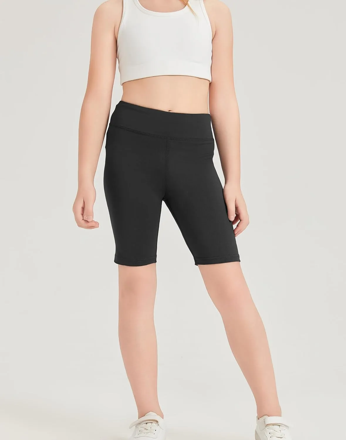 DaniChins Girl Athletic Shorts Compression Bottoms for Sports Running Workout