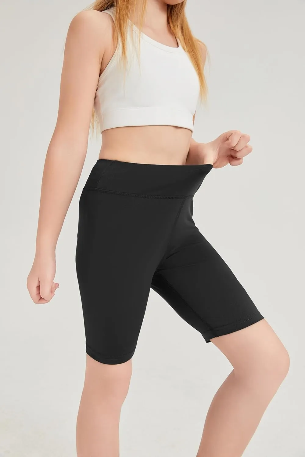 DaniChins Girl Athletic Shorts Compression Bottoms for Sports Running Workout