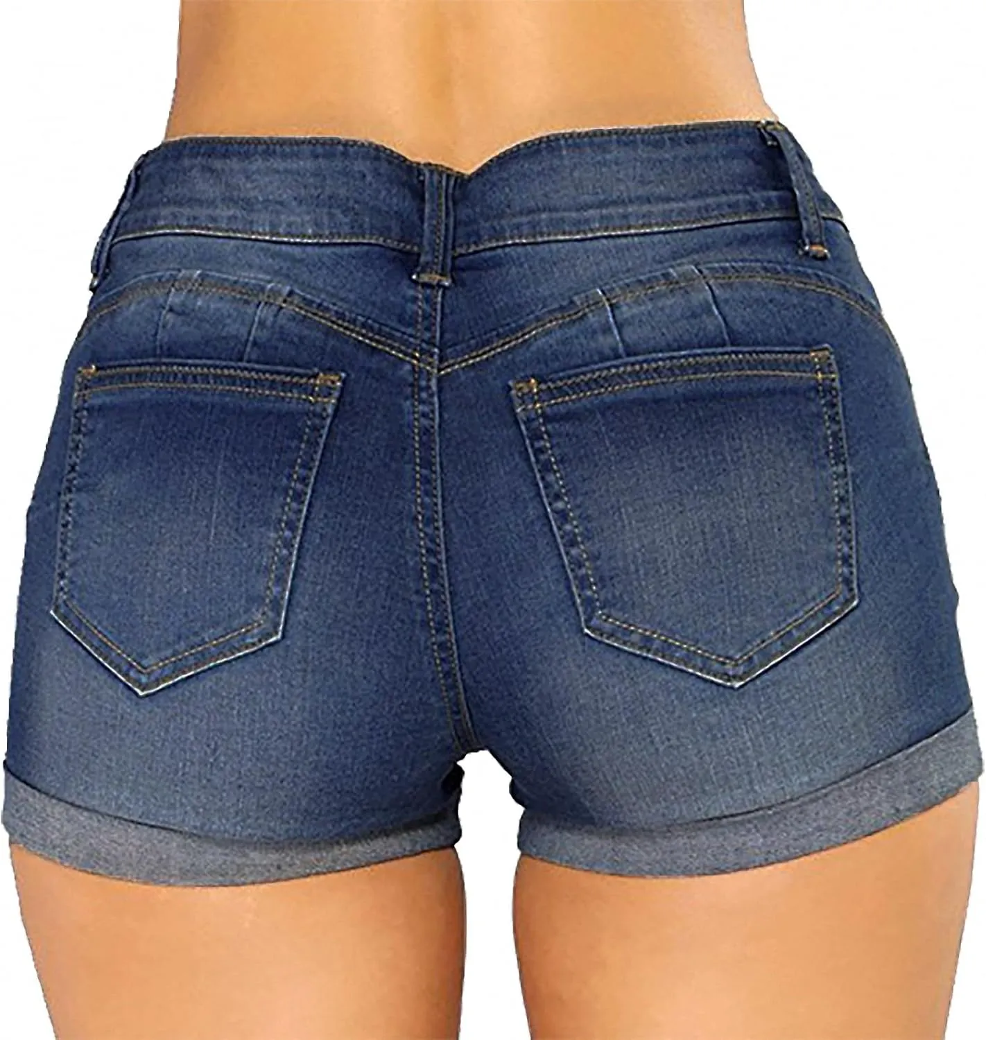 Dawery Women's Ripped High Waisted Denim Shorts Stretchy Jean Shorts Distressed Jean Shorts Women Women Romper Shorts
